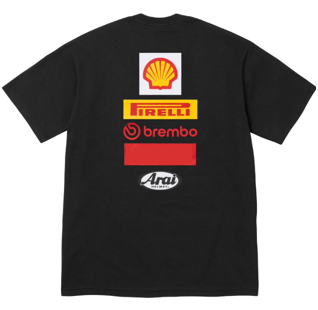 Supreme Ducati Logos T-shirt Black