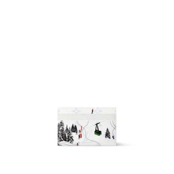 Louis Vuitton Monogram Ski Collection Card Holder / Passport Holder