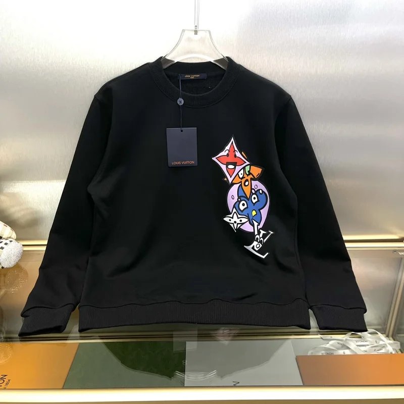 Louis Vuitton Black Long Sleeve Sweatshirt