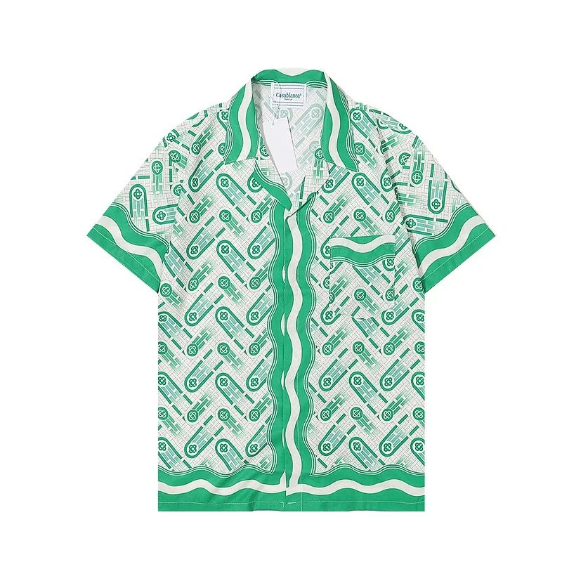 Casablanca Green Short Sleeve Shirt