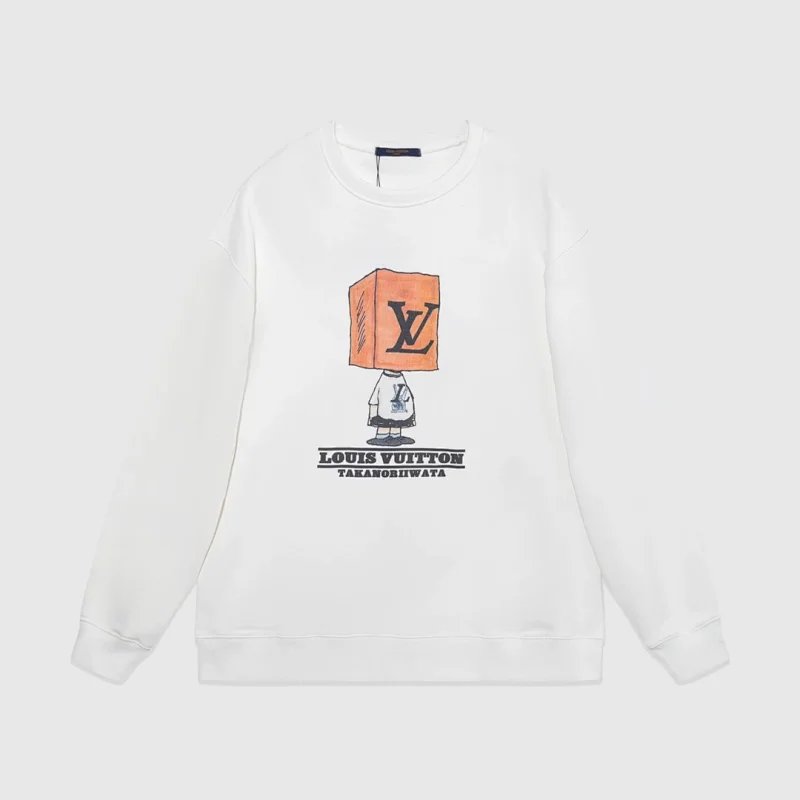 Louis Vuitton White Graphic Sweatshirt