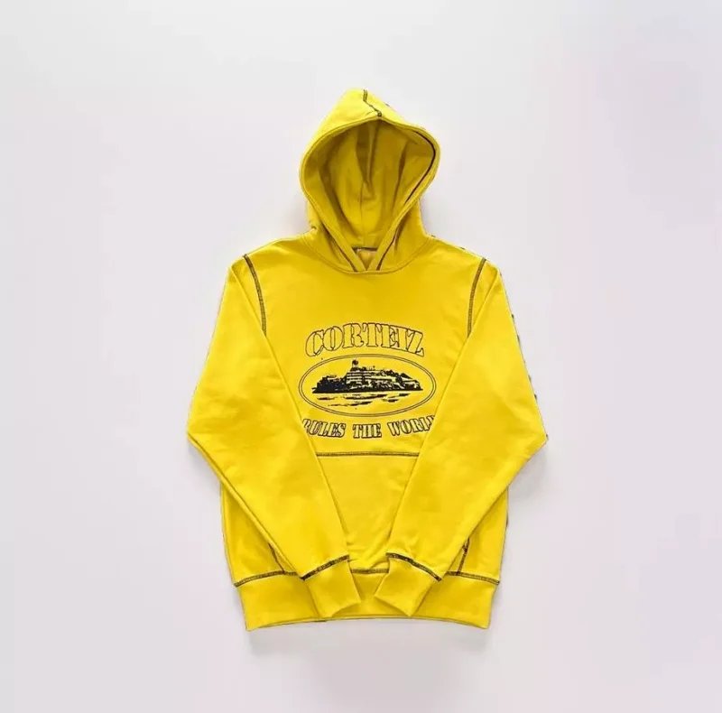 Cortez Yellow Hoodie Sweatshirt