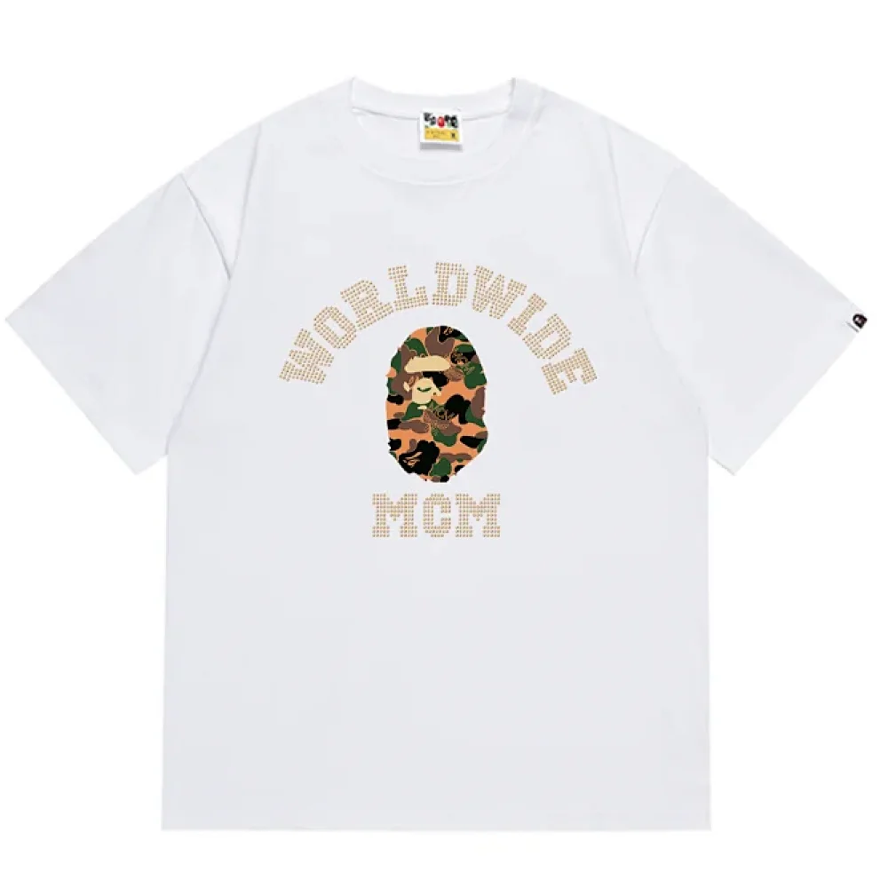 A Bathing Ape (BAPE)-Style Streetwear T-Shirt