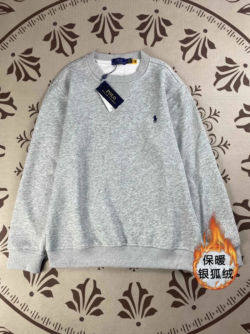 Ralph Lauren Grey Silver Fleece Sweatshirt