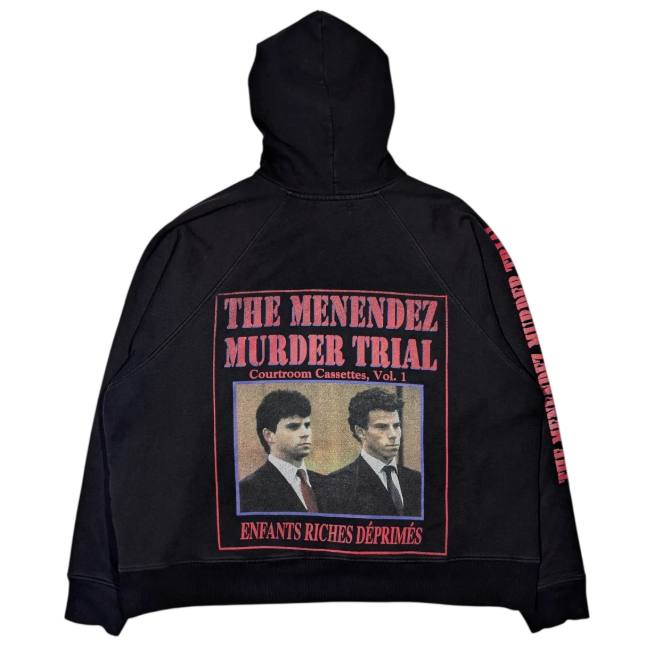 Black Menendez Murder Trial Graphic Hoodie