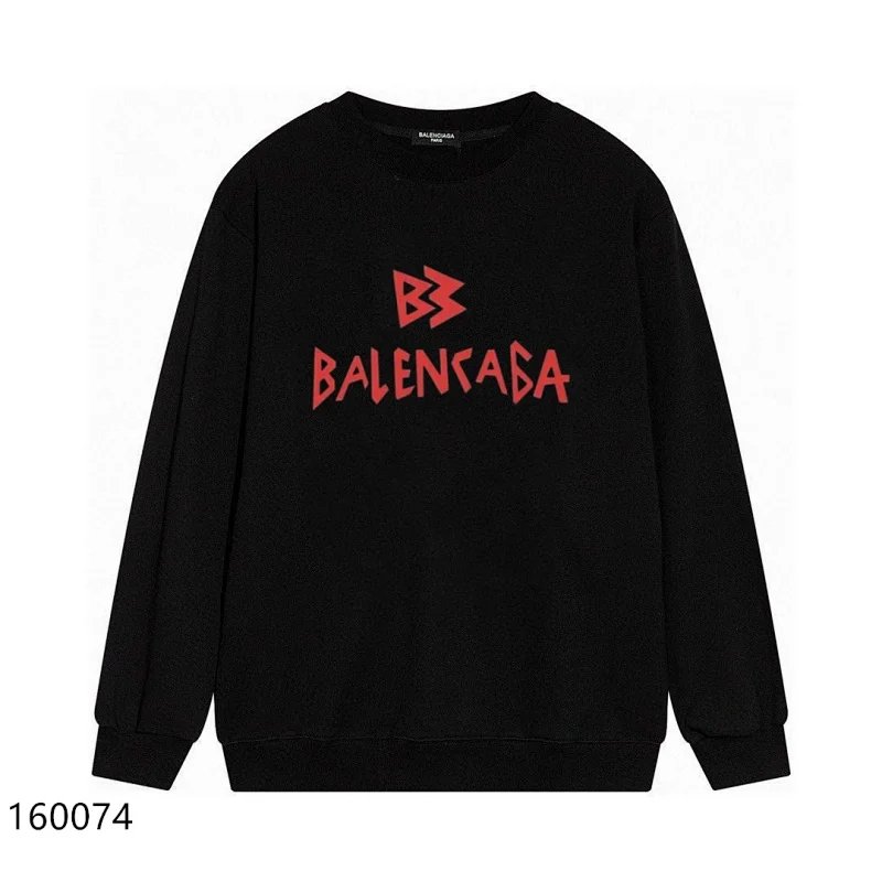 Balenciaga Black Long Sleeve Sweatshirt