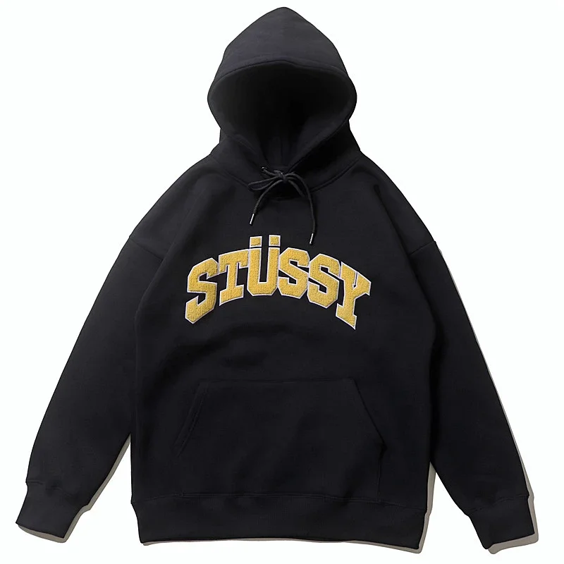 Stüssy's Classic "Varsity-Style" Arched-Letter Hoodie