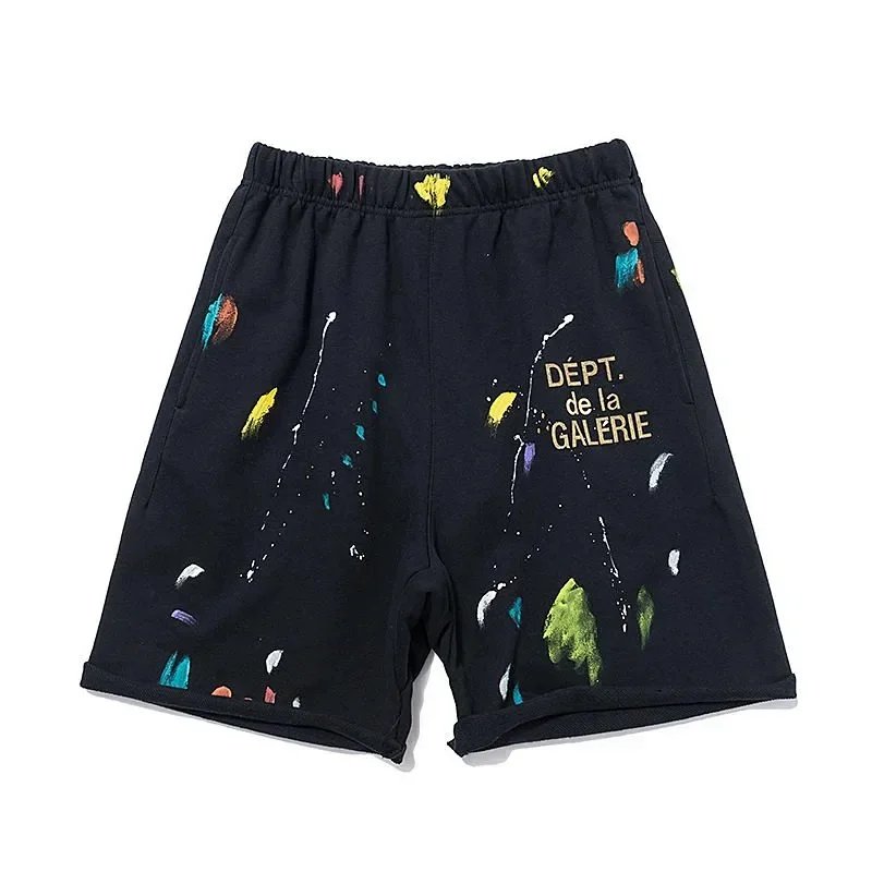 Gallery Dept.'s Classic Splatter Paint Graffiti Sweatshorts - rep Gallery Dept