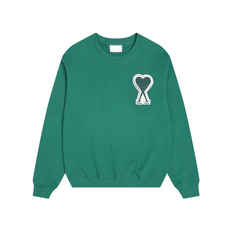 Ami de Coeur Green Heart Patch Sweatshirt