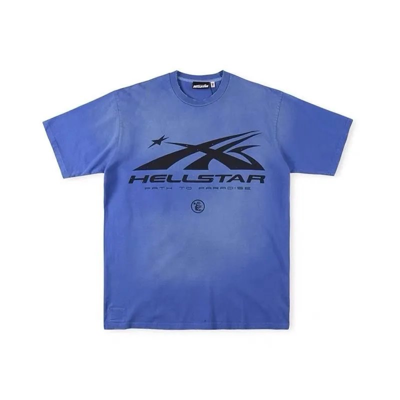 Hellstar Blue Graphic T-Shirt