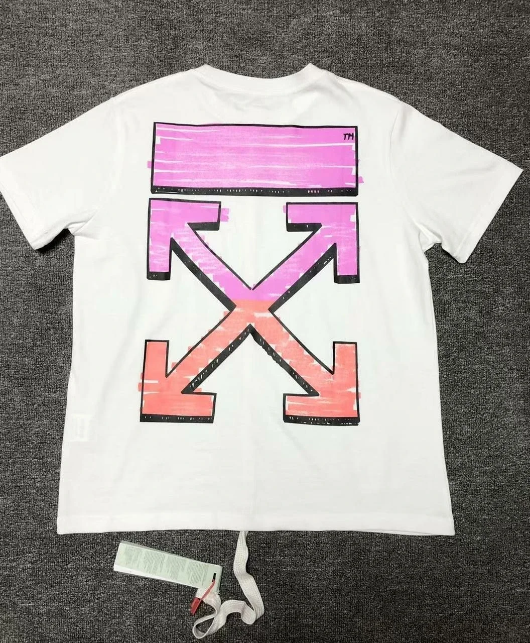 Off-White's signature Arrows-print T-shirt is also one of the brand's most instantly recognizable entry-level pieces.