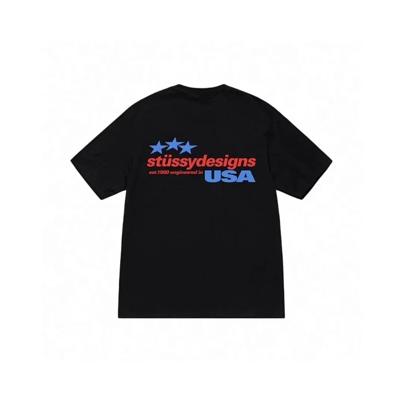 Stüssy USA Star Print Short-Sleeve T-Shirt