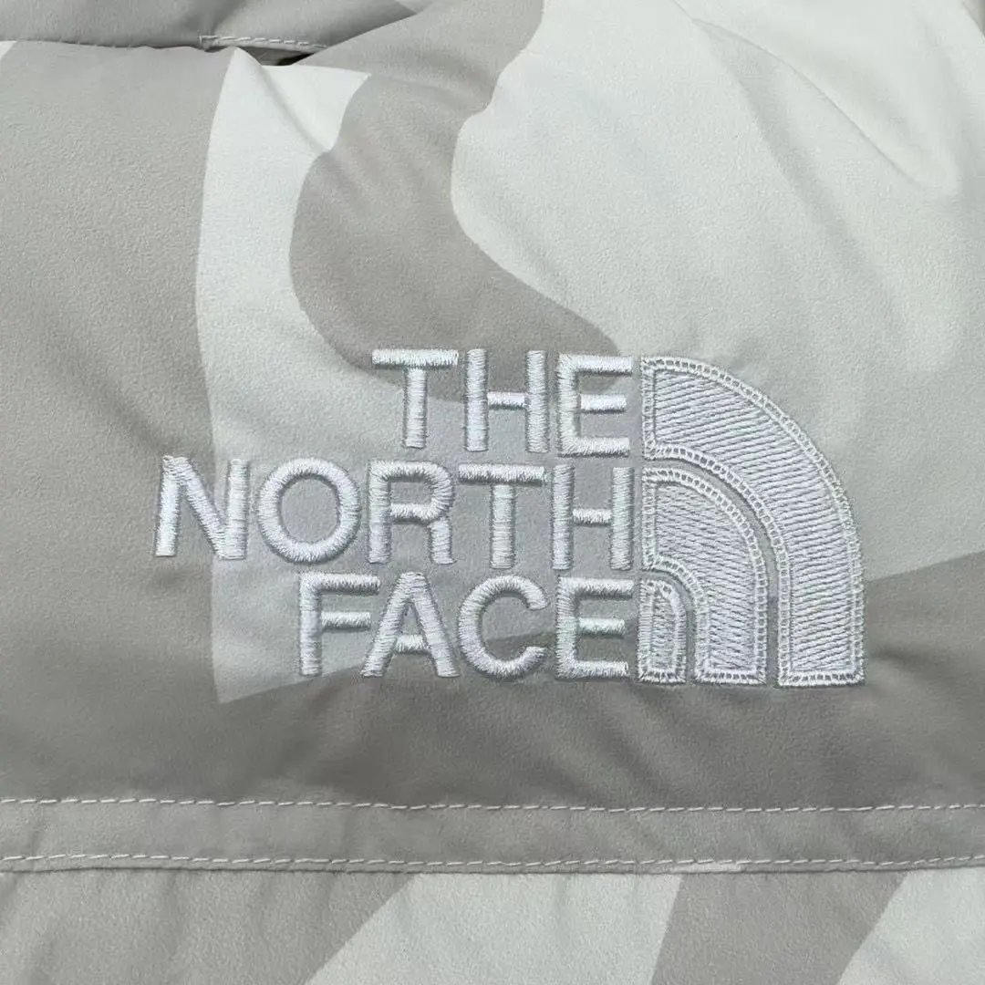 The North Face x KAWS Nuptse Jacket White Gray Camo Down-Jacket - 26