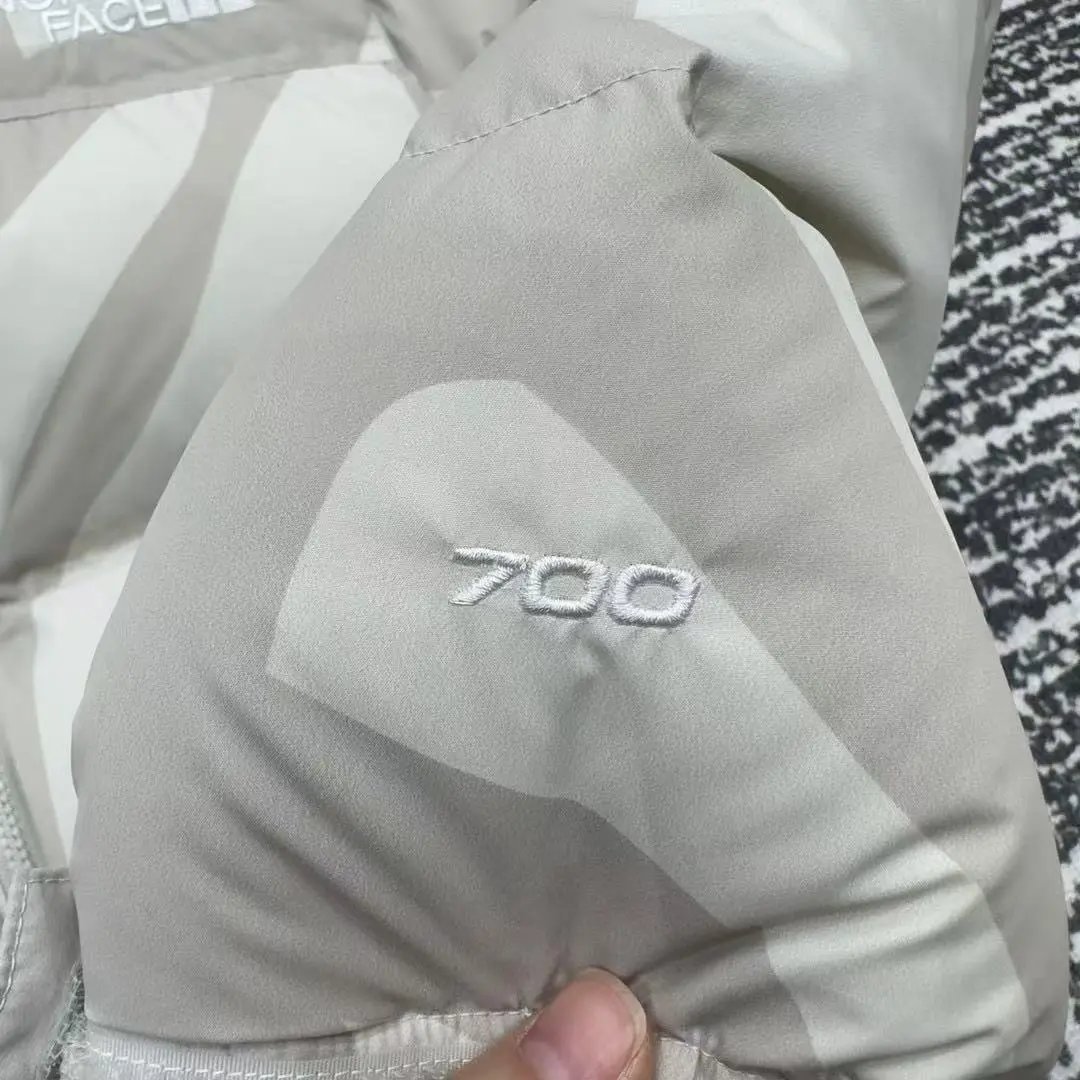 The North Face x KAWS Nuptse Jacket White Gray Camo Down-Jacket - 27