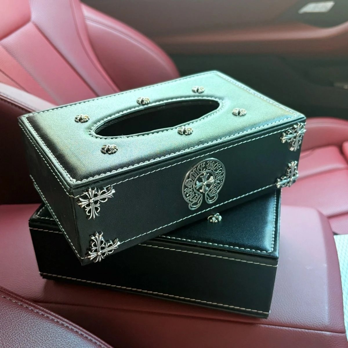 Leather tissue box Dandan