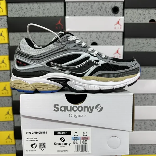 Saucony Pro Grid Omni 9 Brown Burgundy Running Shoes - 15