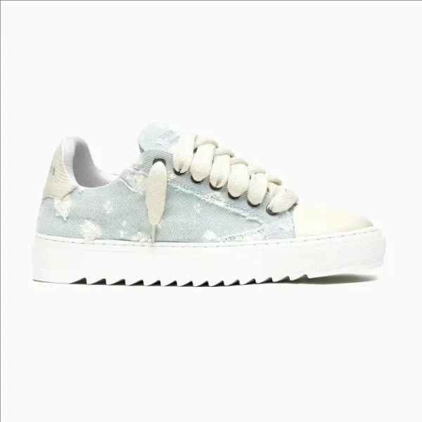 Maison Margiela Tabi Sneaker Light Blue Denim Embroidered Sneakers - 1