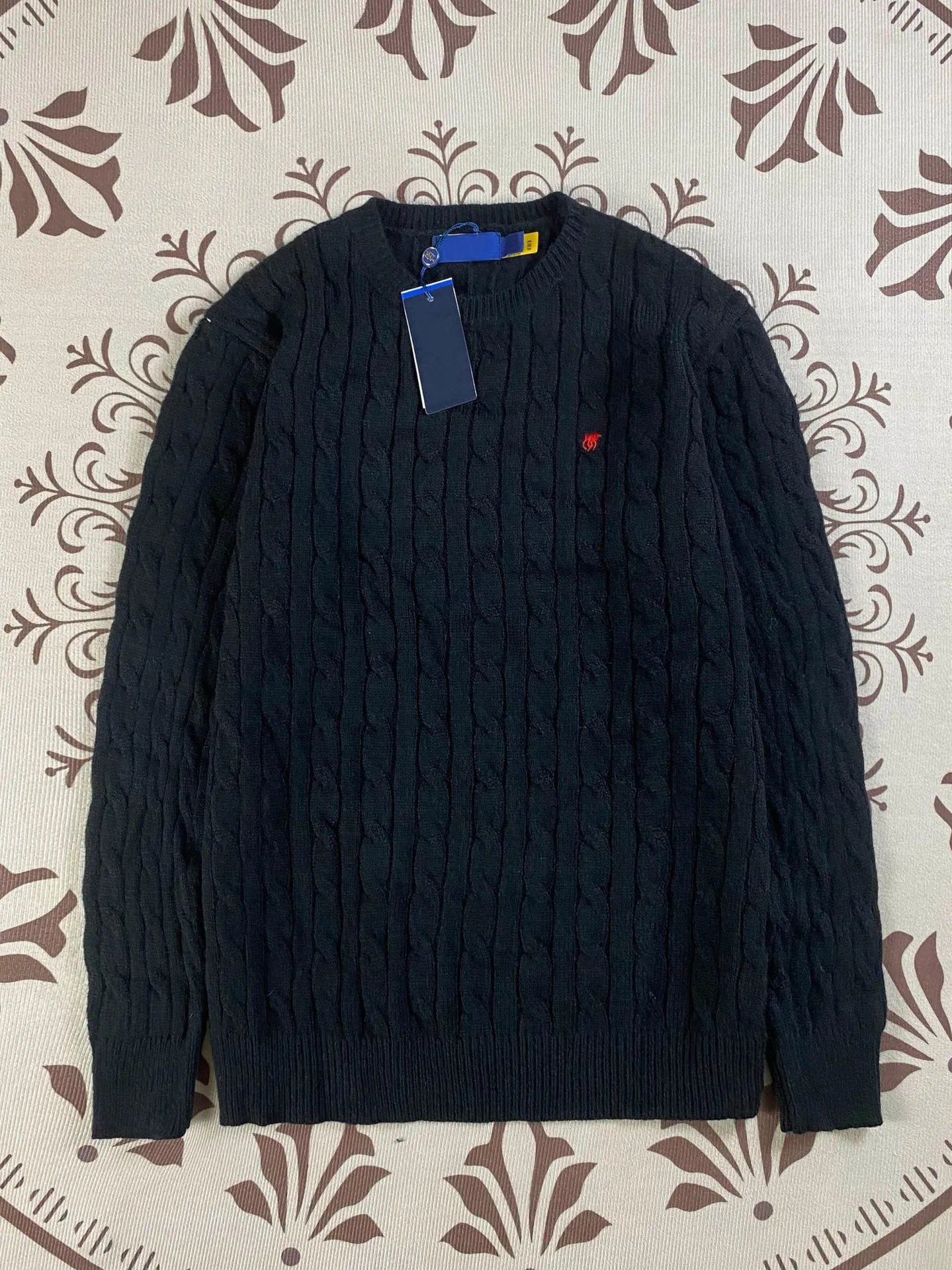 Off-White Knitwear Crewneck logo knit sweater — RL 14