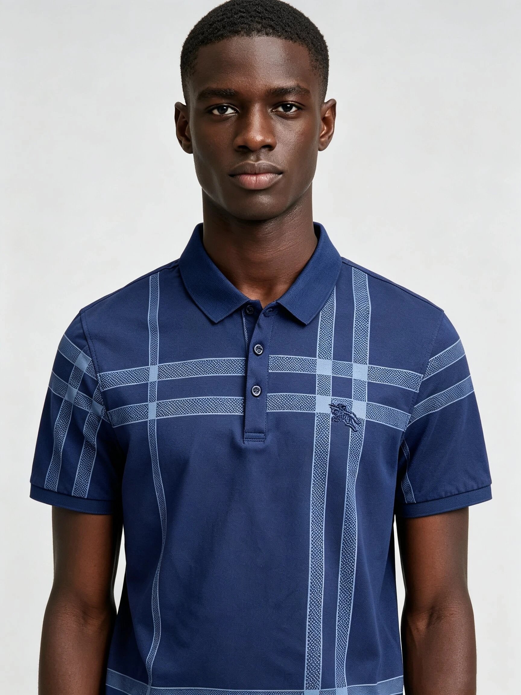 Burberry War Horse Gradient Check Polo
