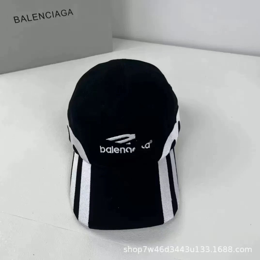 Balenciaga Hats Distressed Logo Baseball Cap — 24