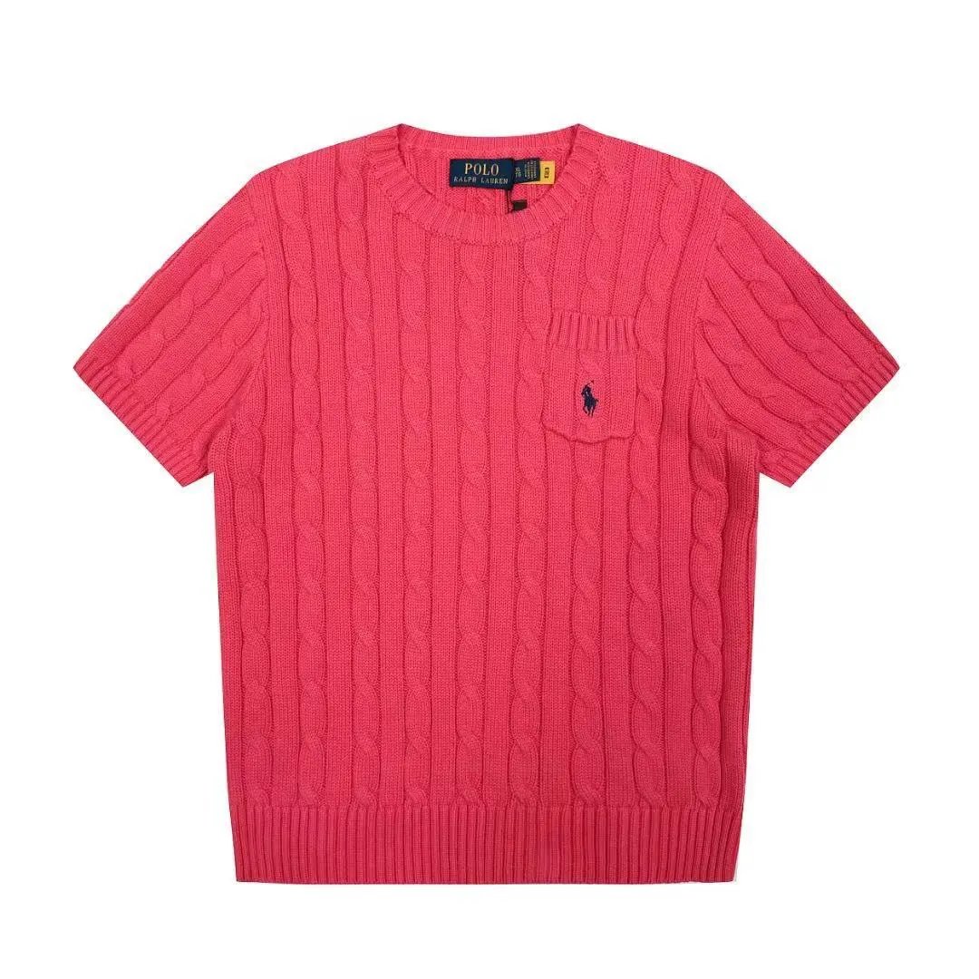Polo Ralph Lauren Knitwear Short-Sleeve Cable-Knit Shirt — 20