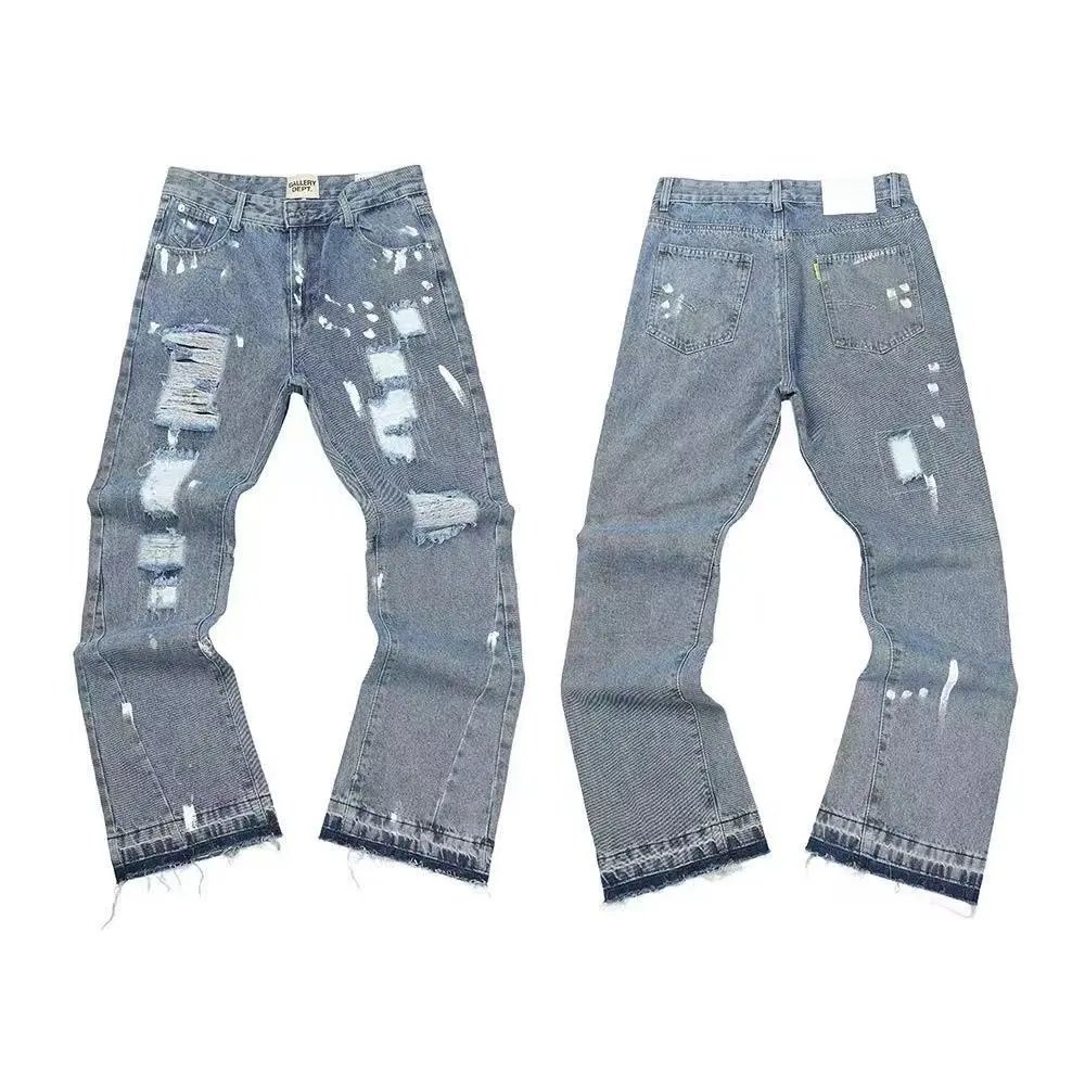 Gallery Dept. Jeans Distressed patchwork and paint-splatter designs — 32