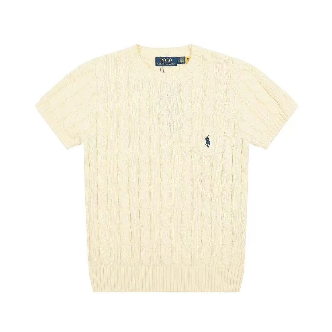 Polo Ralph Lauren Knitwear Short-Sleeve Cable-Knit Shirt — 11