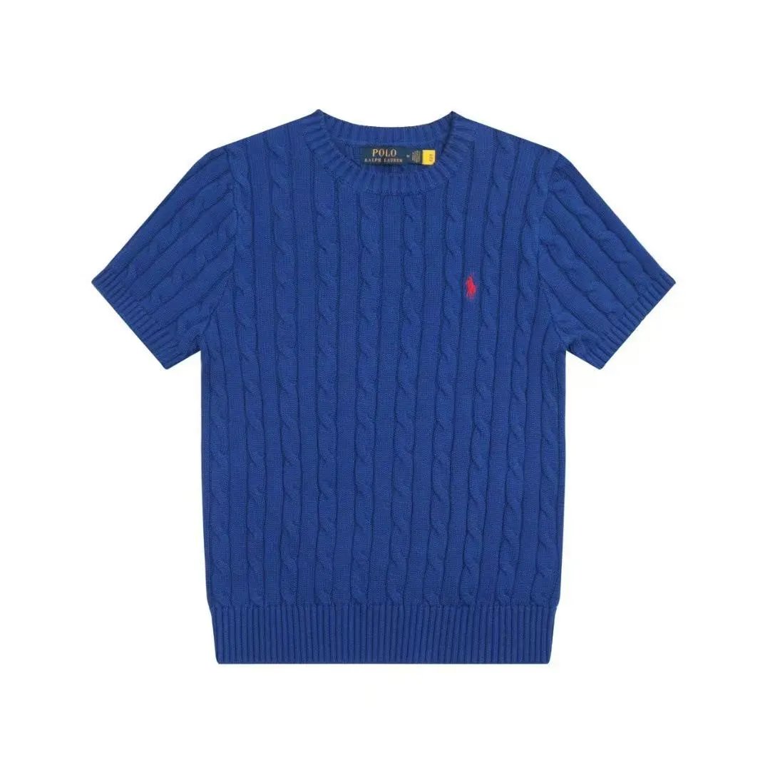 Polo Ralph Lauren Knitwear Short-Sleeve Cable-Knit Shirt — 37