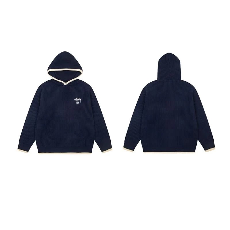 Stüssy Hoodies & Sweatshirts Waffle-Knit Raglan Crewneck Sweatshirt — 37