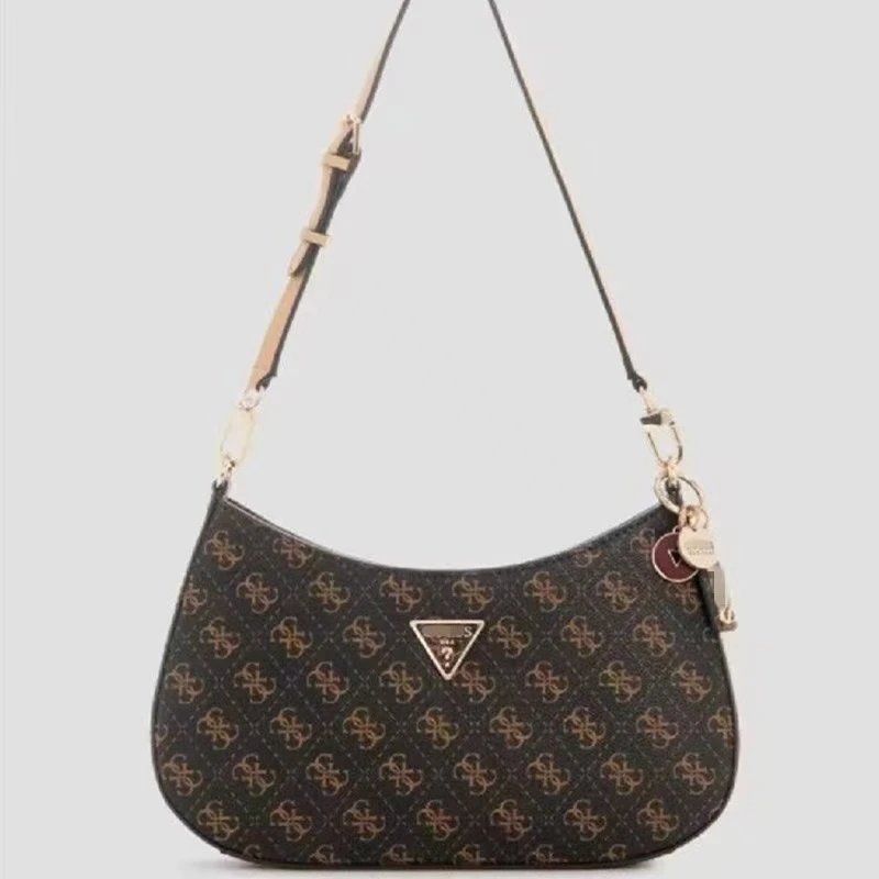 GUESS Crossbody Bags Double-Zip Logo-Print Chain-Strap Bag — 29(29*16*18CM)
