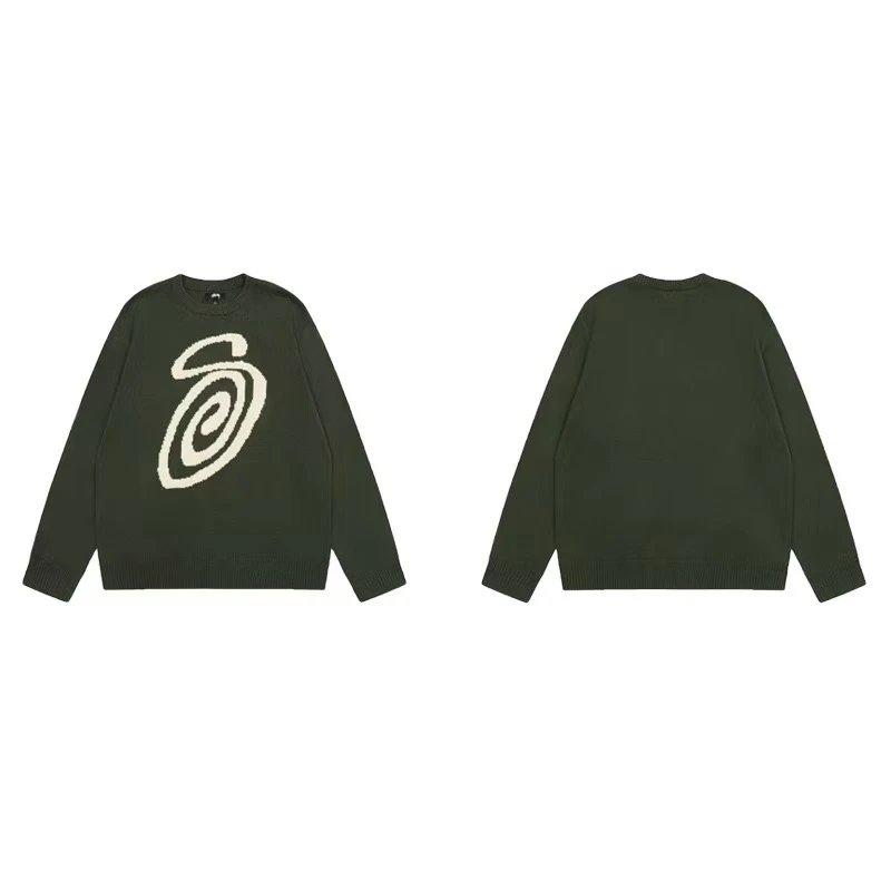 Stüssy Hoodies & Sweatshirts Waffle-Knit Raglan Crewneck Sweatshirt — 28