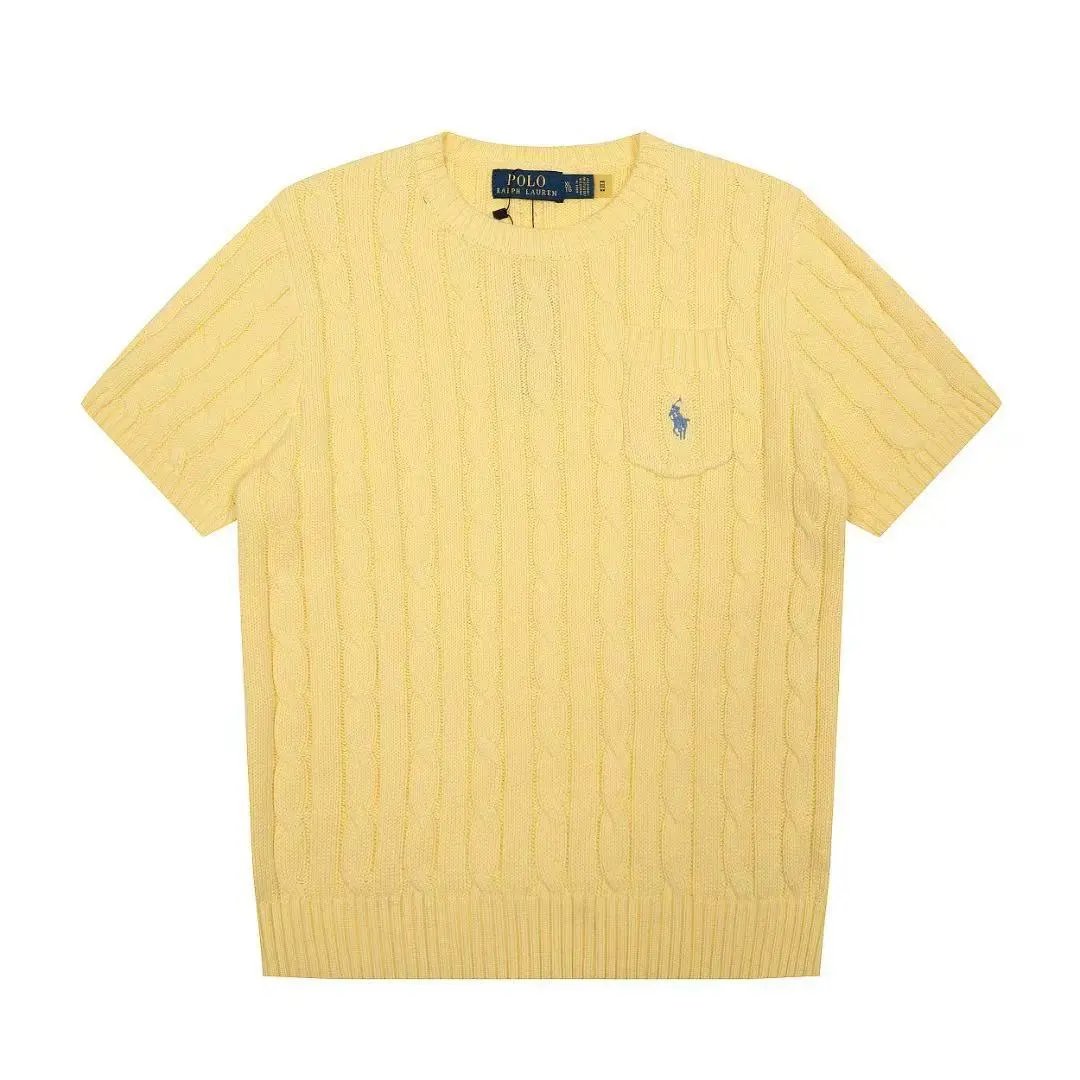 Polo Ralph Lauren Knitwear Short-Sleeve Cable-Knit Shirt — 243