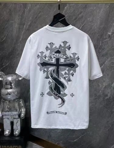 Chrome Hearts T-Shirts Embroidered Cross Graphic — 34