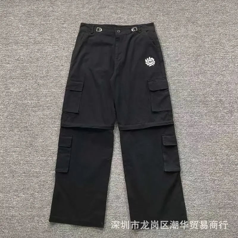 Balenciaga Trousers Wide-leg drawstring sweatpants with side stripes — 7
