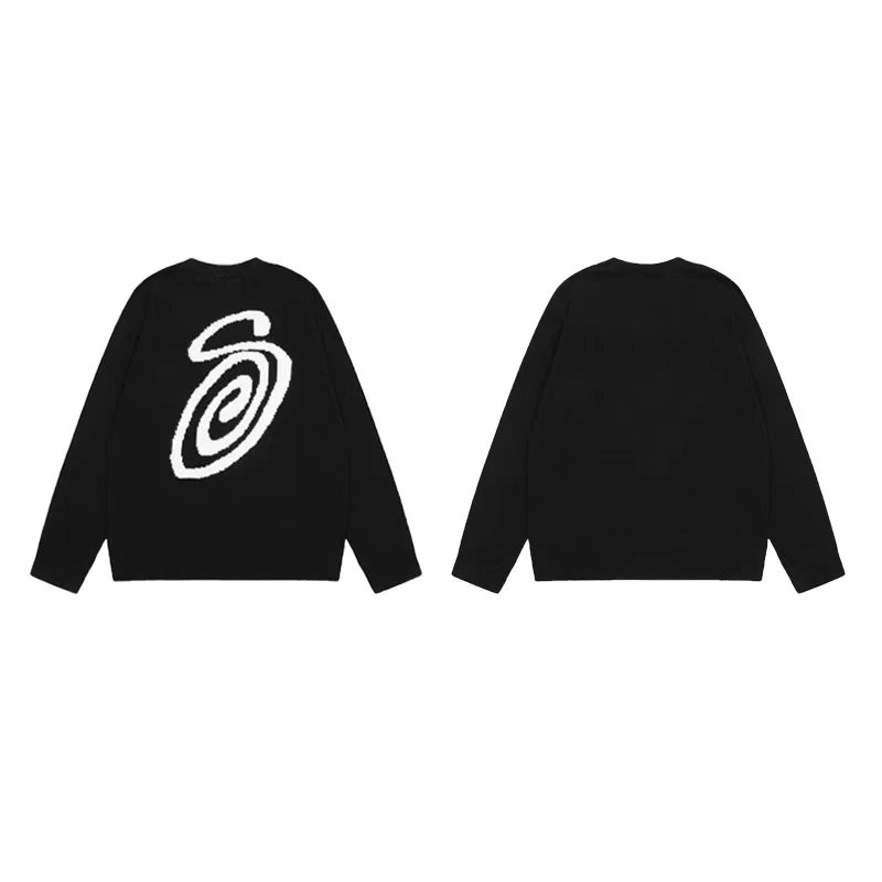 Stüssy Hoodies & Sweatshirts Waffle-Knit Raglan Crewneck Sweatshirt — 24