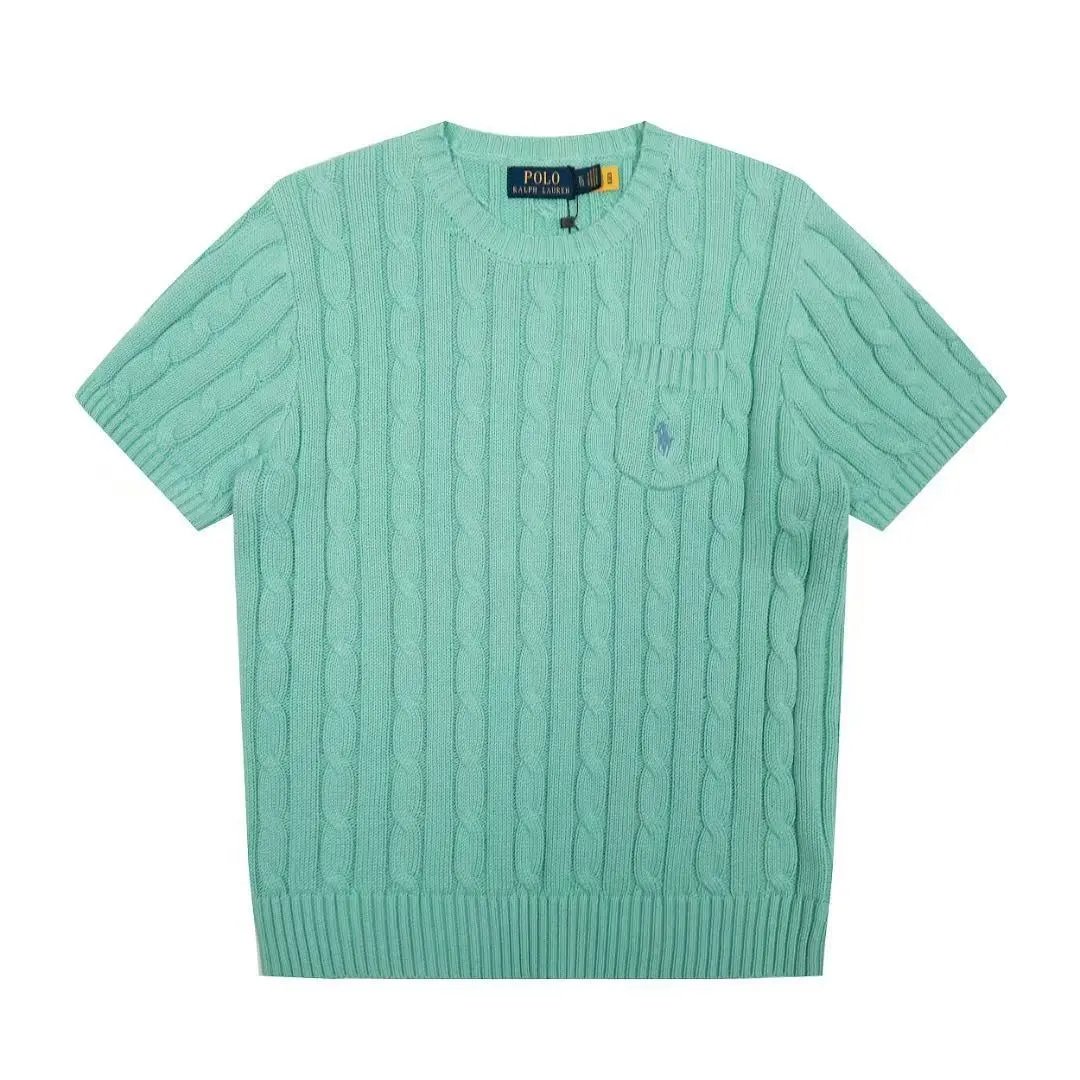 Polo Ralph Lauren Knitwear Short-Sleeve Cable-Knit Shirt — 236
