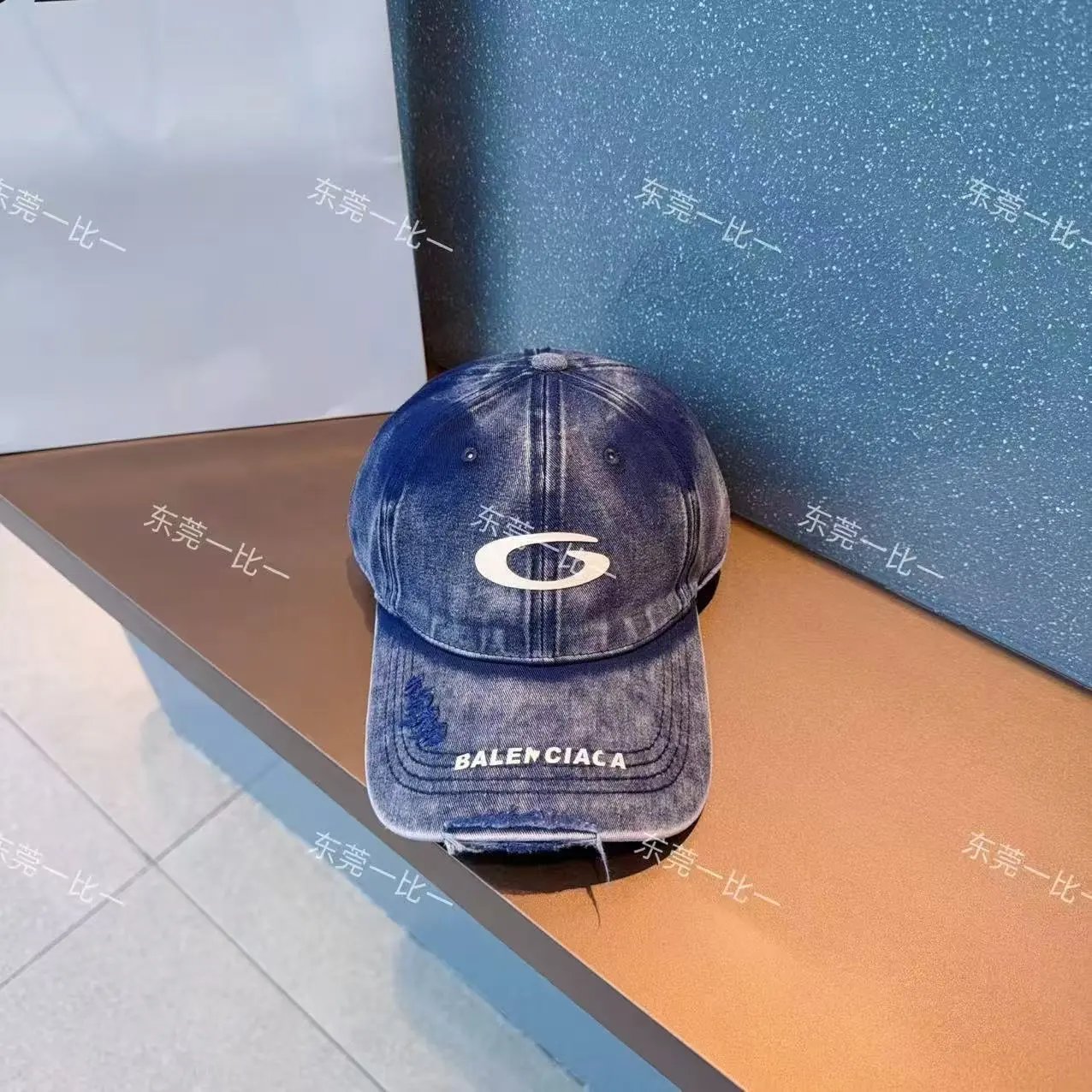 Balenciaga Hats Distressed Logo Baseball Cap — 19
