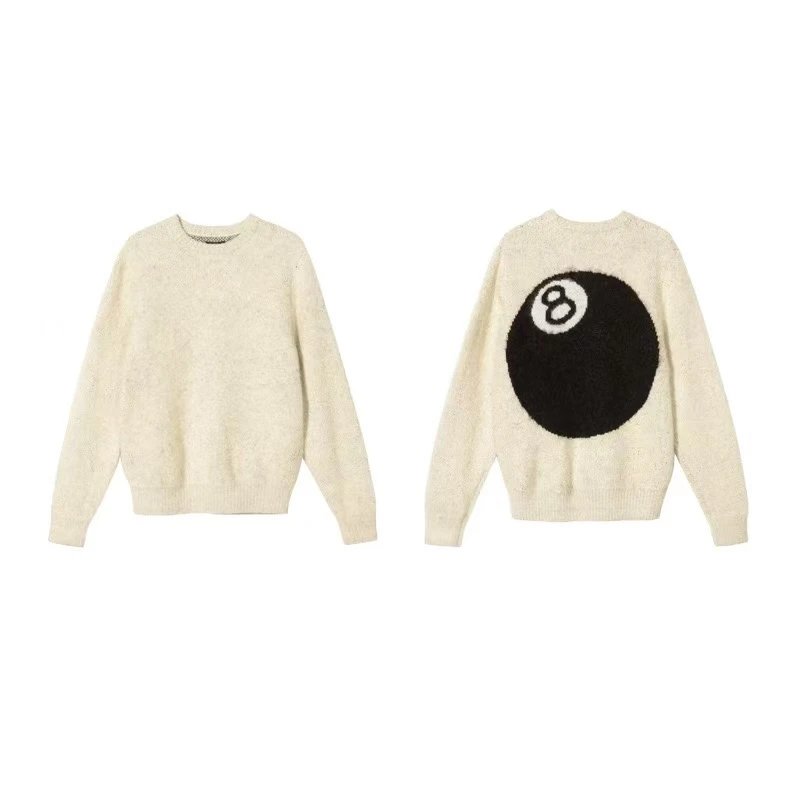 Stüssy Hoodies & Sweatshirts Waffle-Knit Raglan Crewneck Sweatshirt — 17