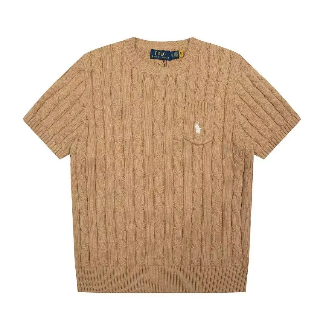 Polo Ralph Lauren Knitwear Short-Sleeve Cable-Knit Shirt — 22
