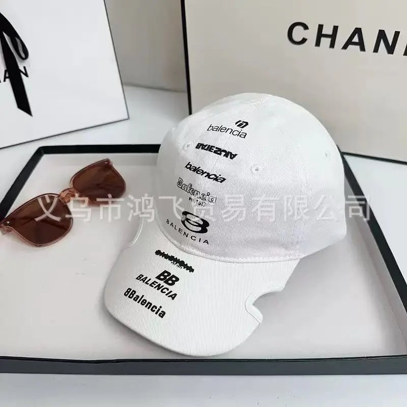 Balenciaga Hats Distressed Logo Baseball Cap — 22