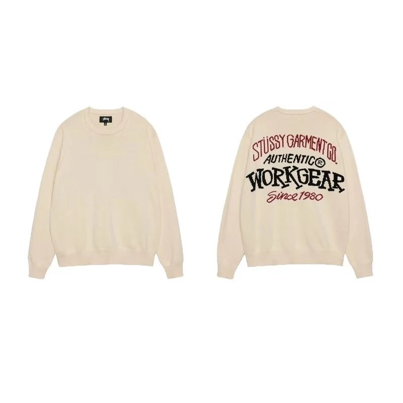 Stüssy Hoodies & Sweatshirts Waffle-Knit Raglan Crewneck Sweatshirt — 273