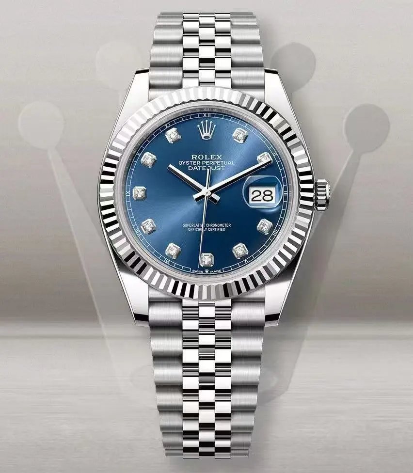 Rolex Watches Oyster Perpetual Datejust two-tone fluted-bezel watch — 9