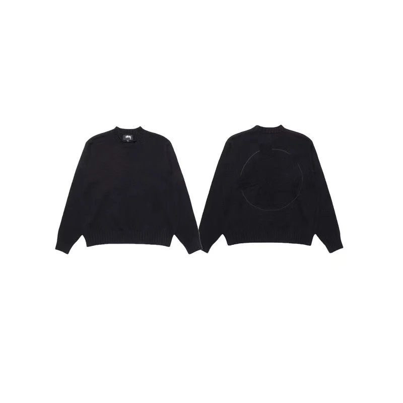 Stüssy Hoodies & Sweatshirts Waffle-Knit Raglan Crewneck Sweatshirt — 38