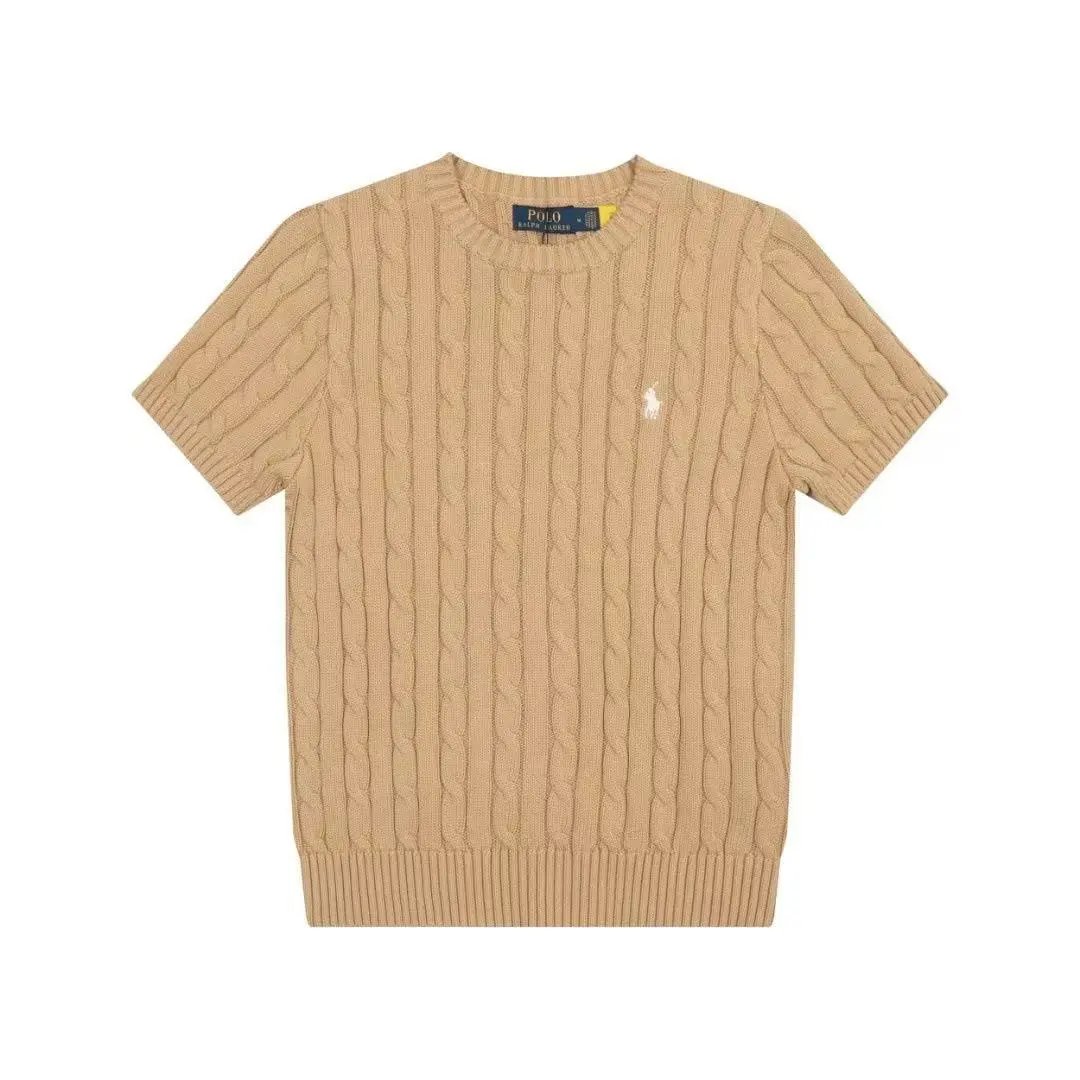 Polo Ralph Lauren Knitwear Short-Sleeve Cable-Knit Shirt — 26