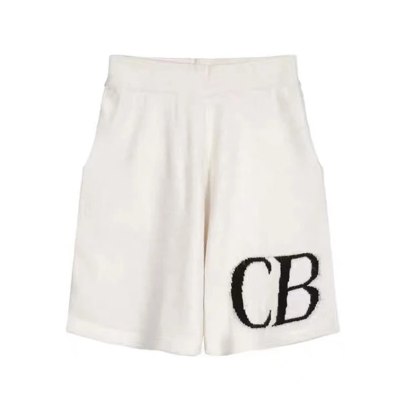 Cole Buxton Shorts CBX Logo Raw-Hem Sweat — 6