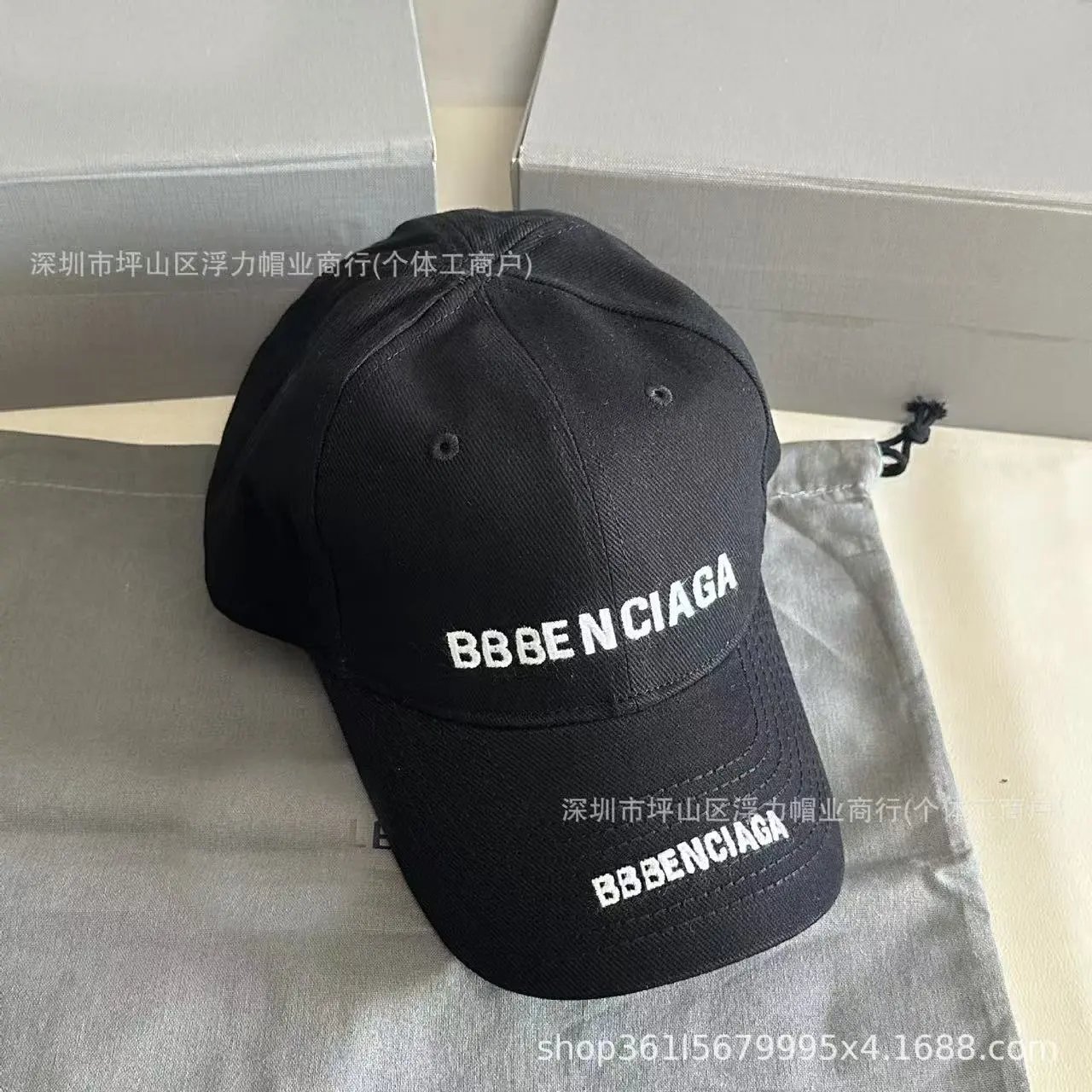 Balenciaga Hats Distressed Logo Baseball Cap — 10