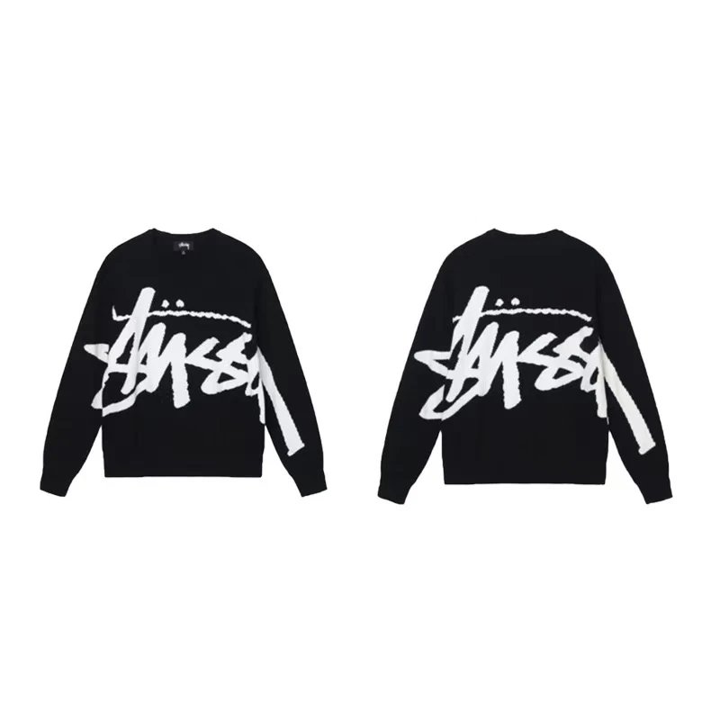 Stüssy Hoodies & Sweatshirts Waffle-Knit Raglan Crewneck Sweatshirt — 31