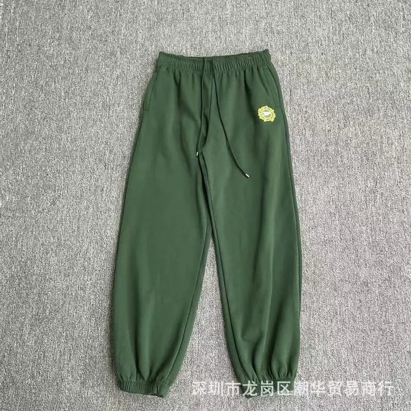 Balenciaga Trousers Wide-leg drawstring sweatpants with side stripes — 24