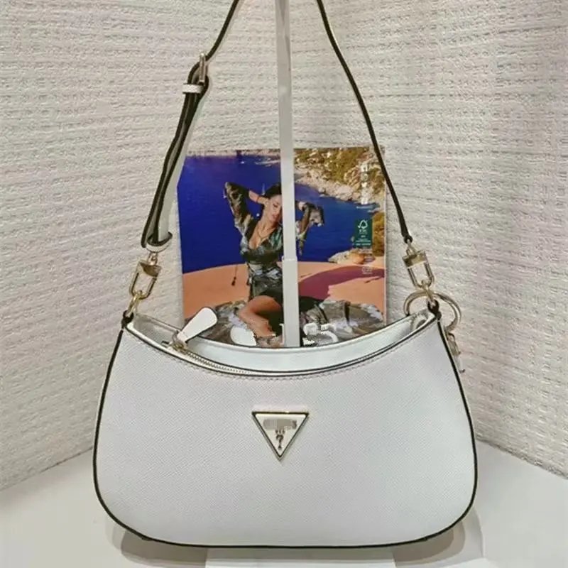 GUESS Crossbody Bags Double-Zip Logo-Print Chain-Strap Bag — 25(29*16*18CM)