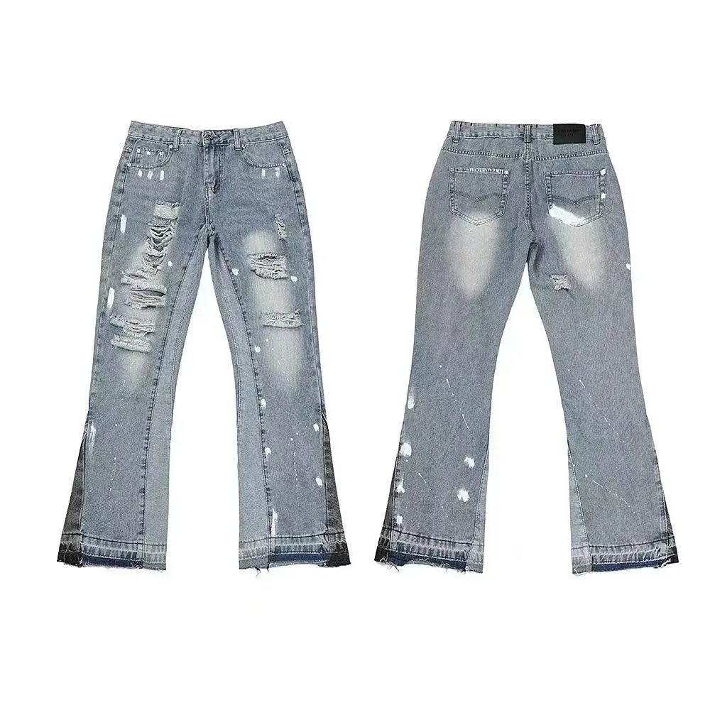 Gallery Dept. Jeans Distressed patchwork and paint-splatter designs — 40
